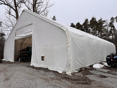 【Used】 50'(L)*70'(W)*24'(H) Extra-Large, Double truss frame Storage Shelter Tent